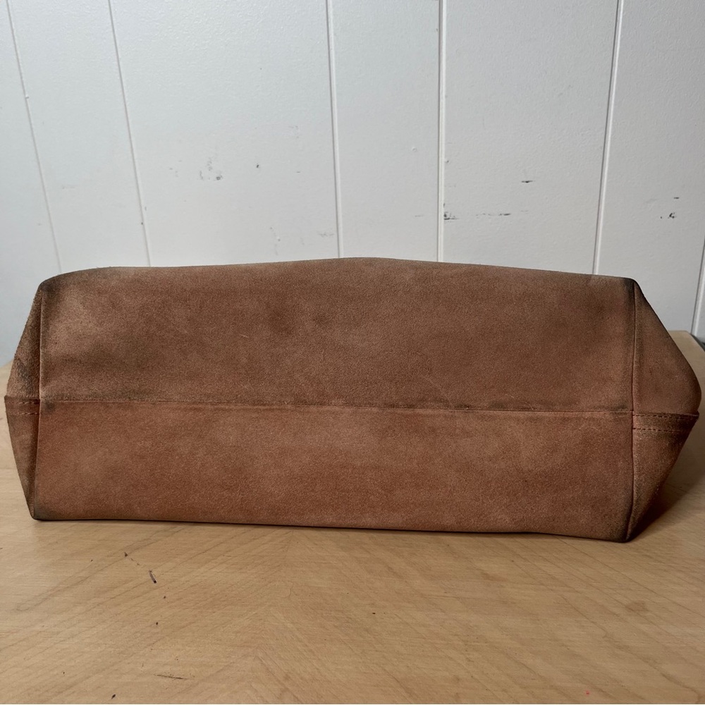 Madewell Transport Tote beige brushed leather *worn* - Picture 7 of 15